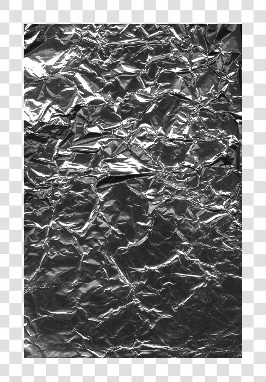 Textura de Papel Alumínio PNG com fundo transparente