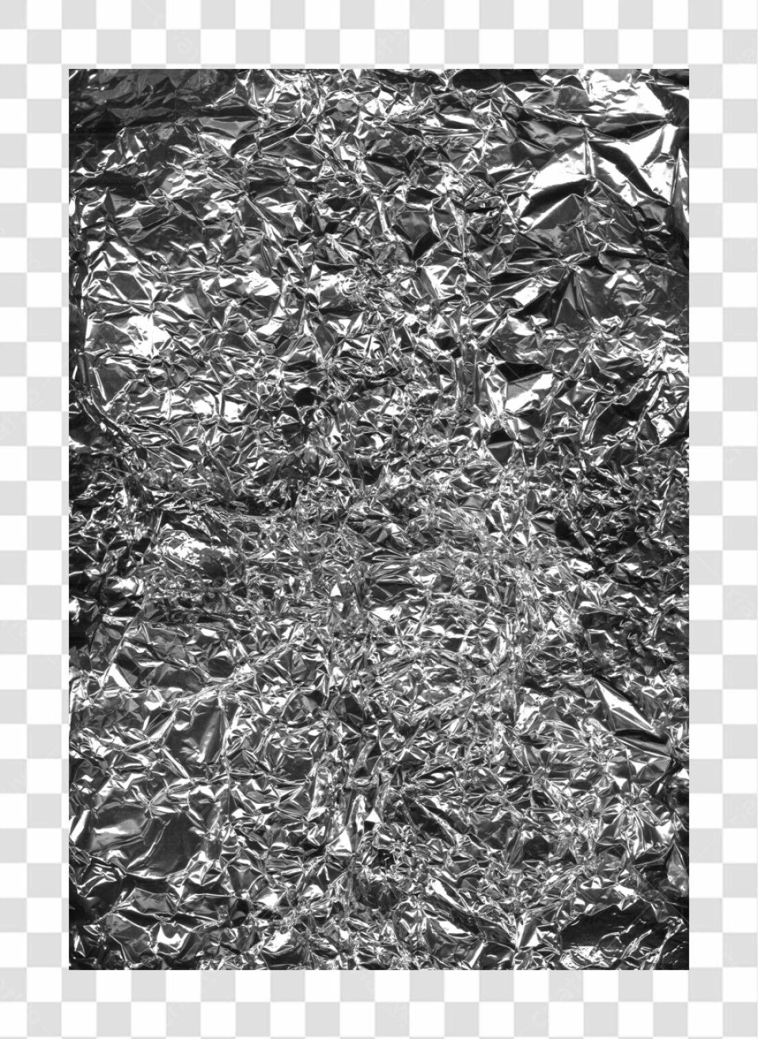 Textura de Papel Alumínio PNG com fundo transparente