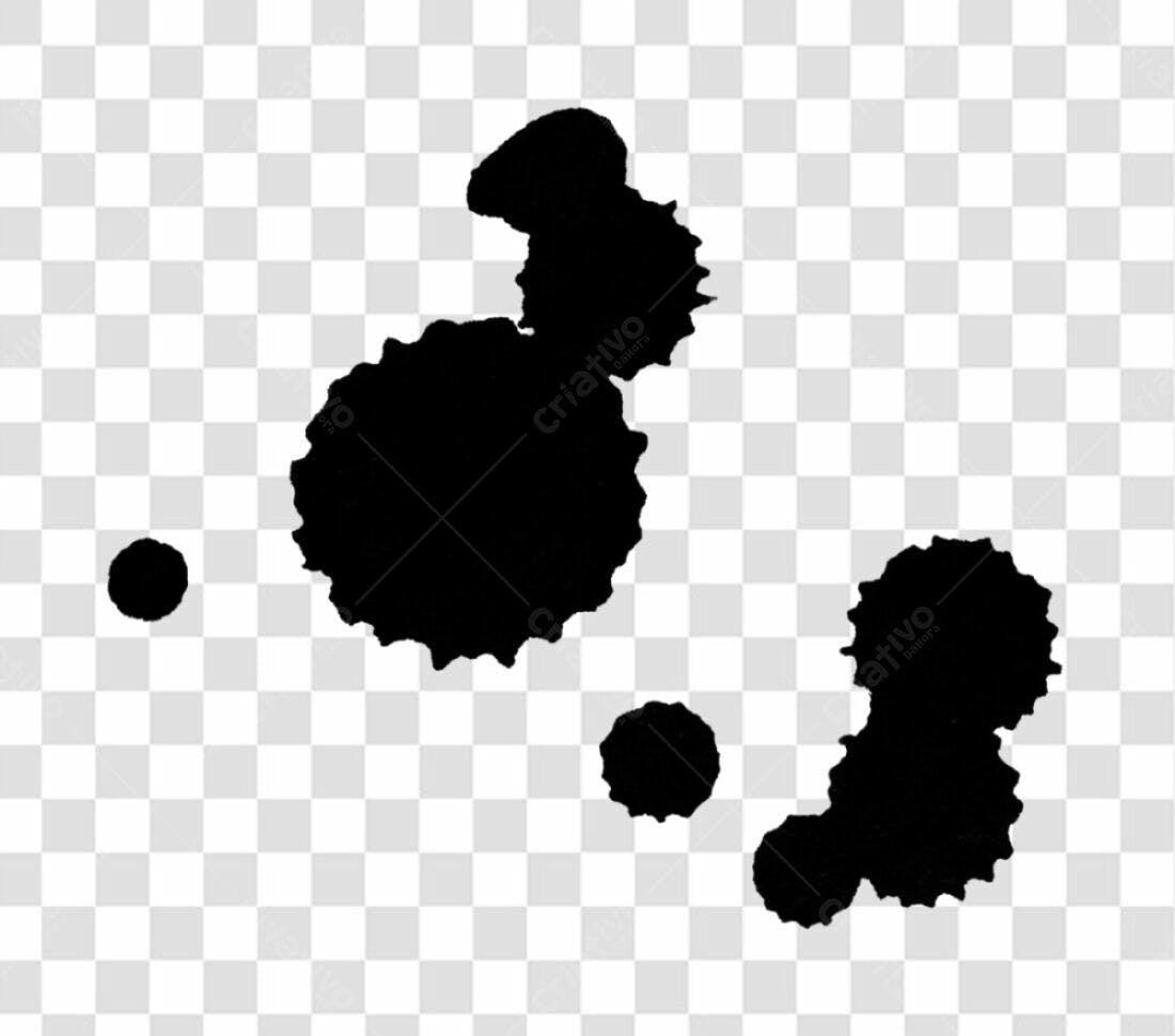 Icones de respingos de tinta PNG com fundo transparente