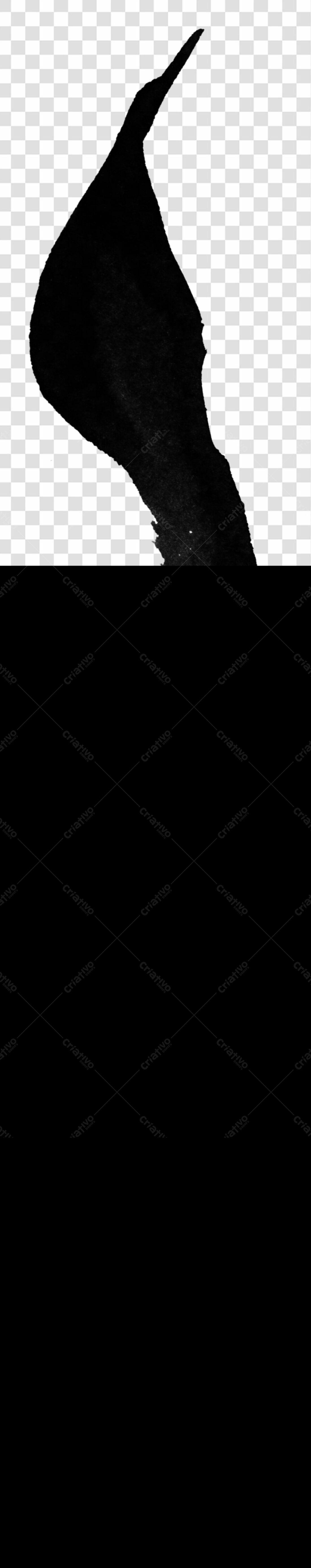 Icone abstrato em preto PNG com fundo transparente