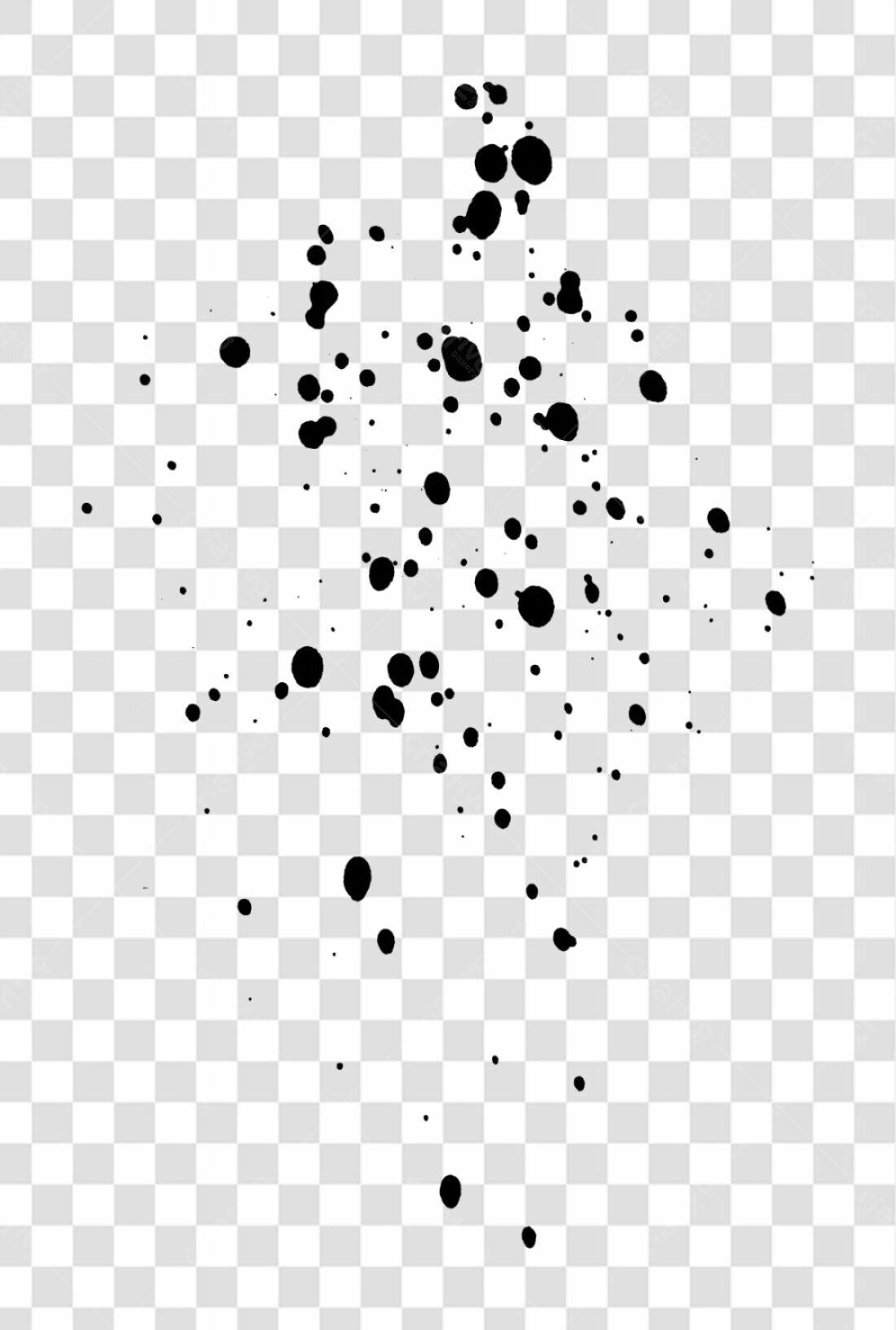 Icone respingos de tinta PNG com fundo transparente
