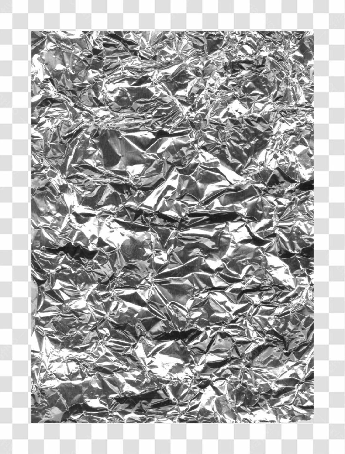 Textura de Papel Alumínio PNG com fundo transparente