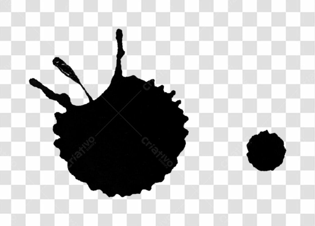 Icone de respingos de tinta PNG com fundo transparente
