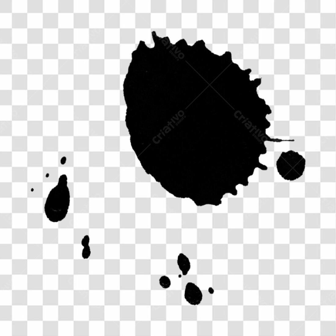 Icone de respingo de tinta PNG com fundo transparente