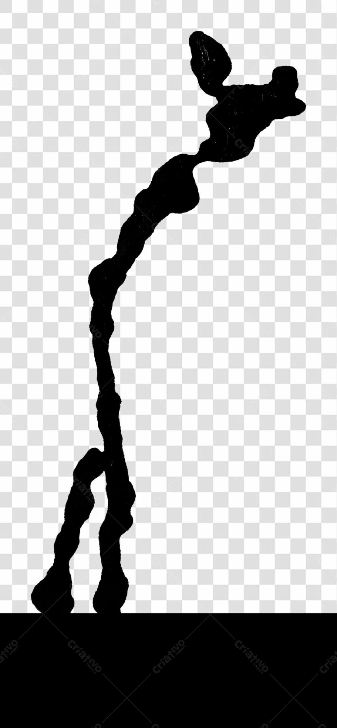 Icone abstrato preto PNG com fundo transparente