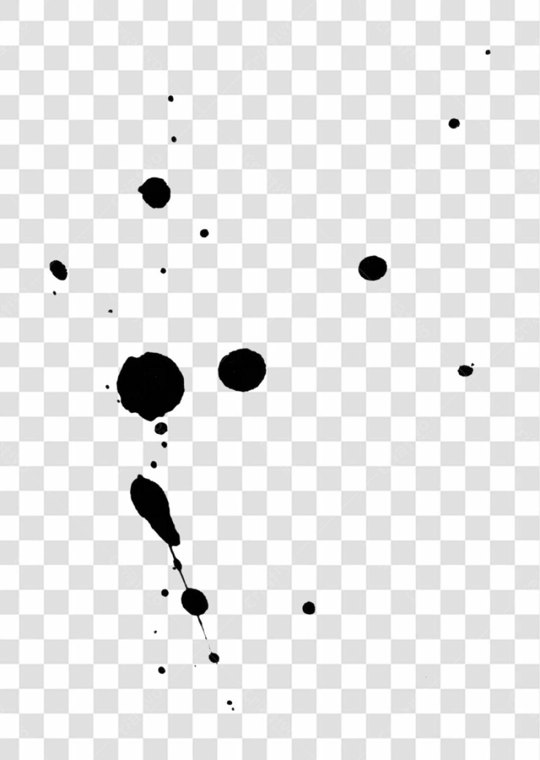 Icone de respingos de tinta PNG com fundo transparente