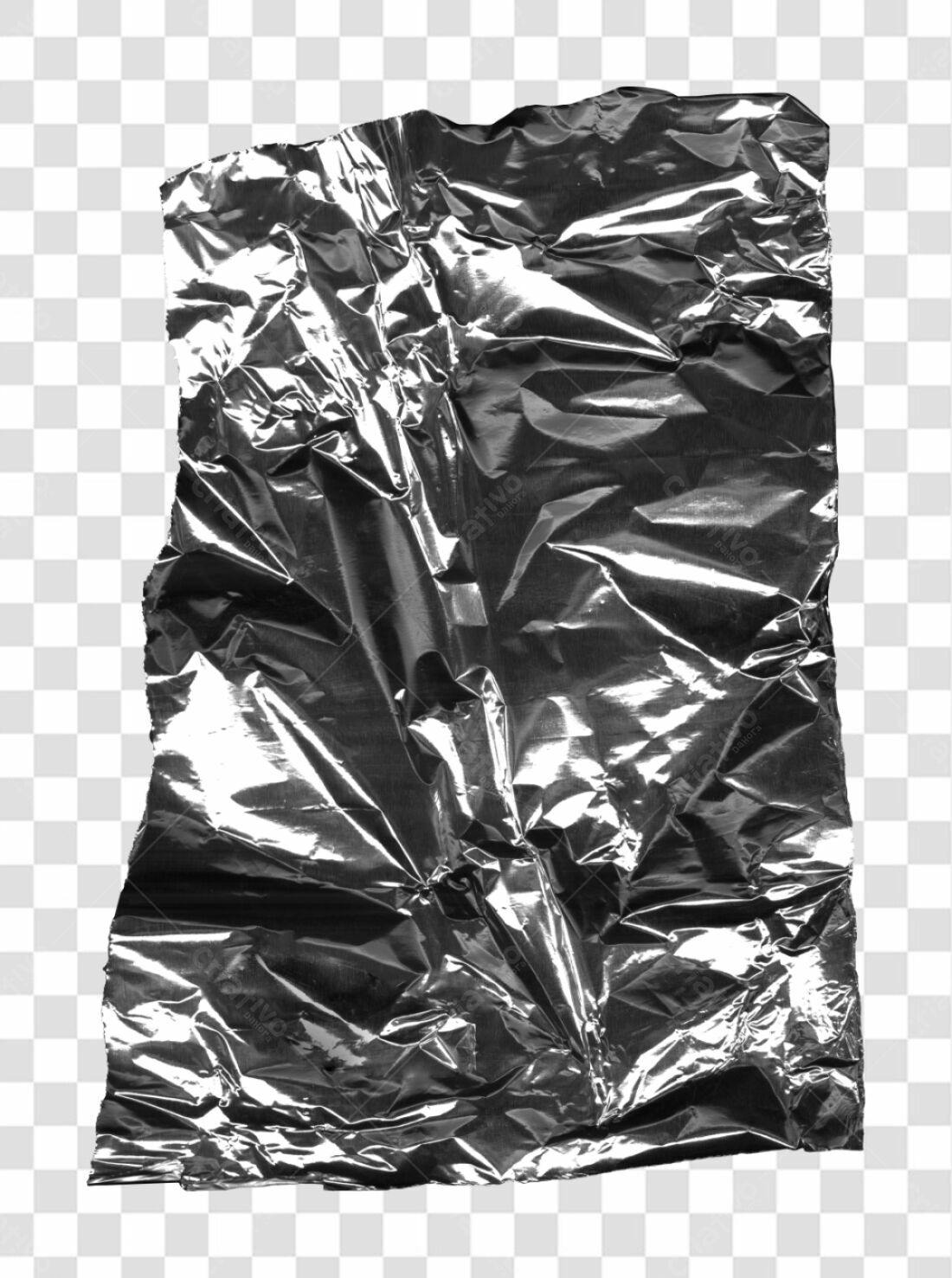 Textura de Papel Alumínio PNG com fundo transparente