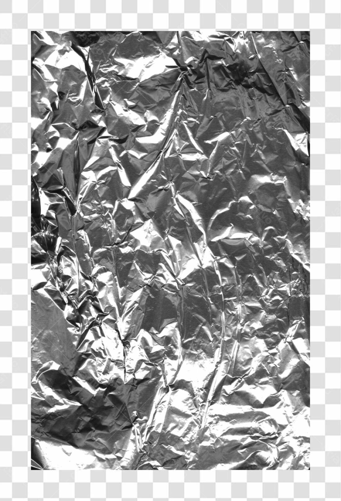 Textura de Papel Alumínio PNG com fundo transparente