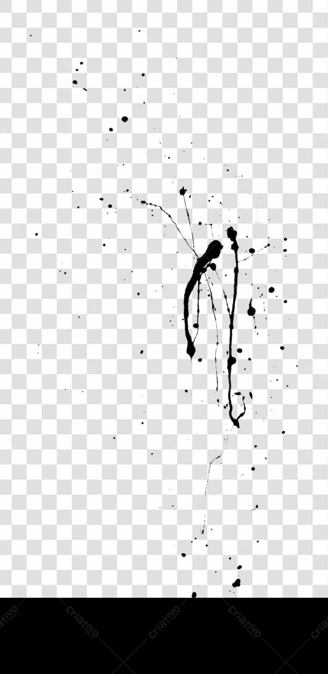 Icone respingos de tinta PNG com fundo transparente