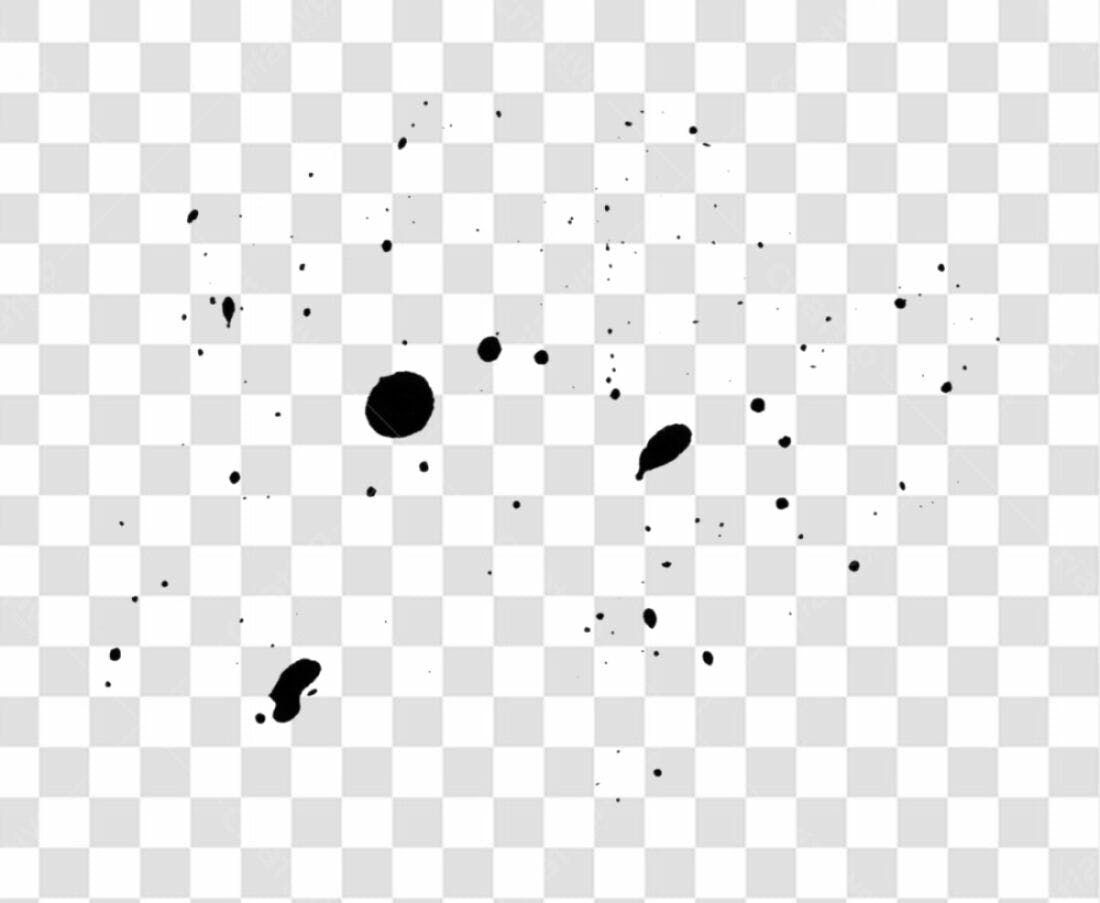 Icone de respingos de tinta PNG com fundo transparente