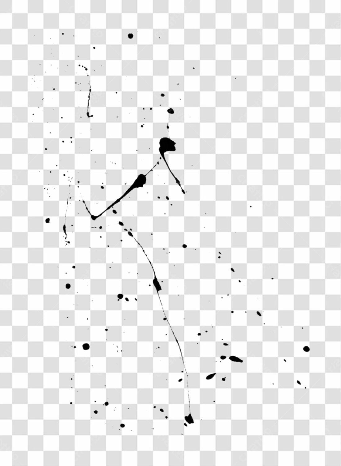 Icone respingos tinta PNG com fundo transparente