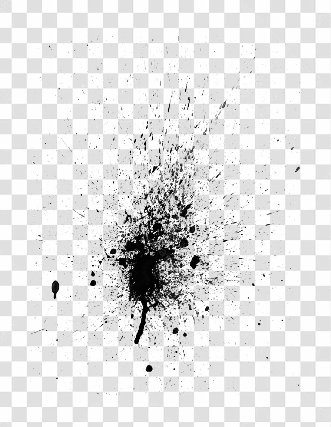 Icone abstrato respingos tinta PNG com fundo transparente