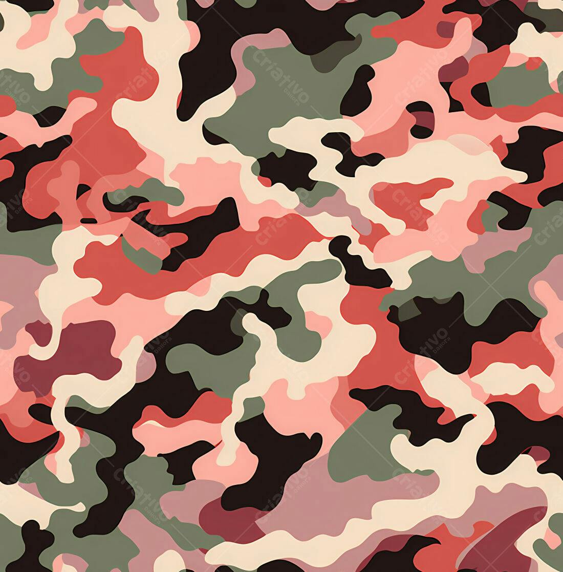 Textura camuflagem rosa e verde para fundo