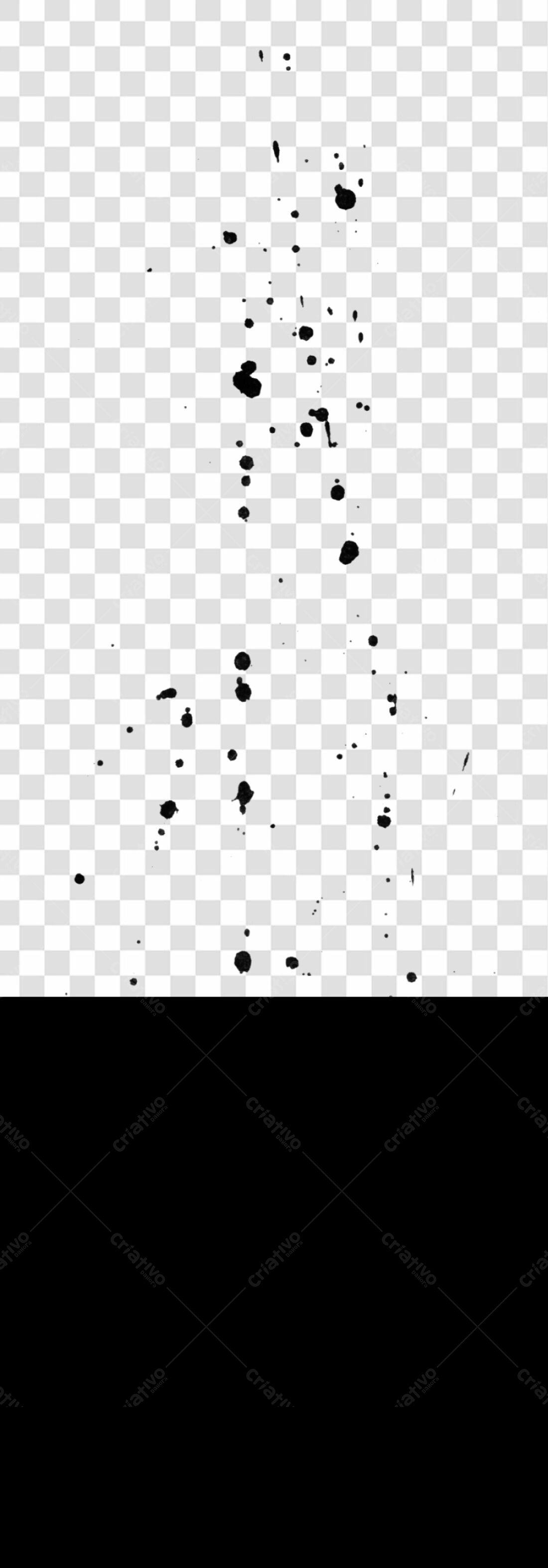 Icone abstrato com respingos de tinta PNG com fundo transparente