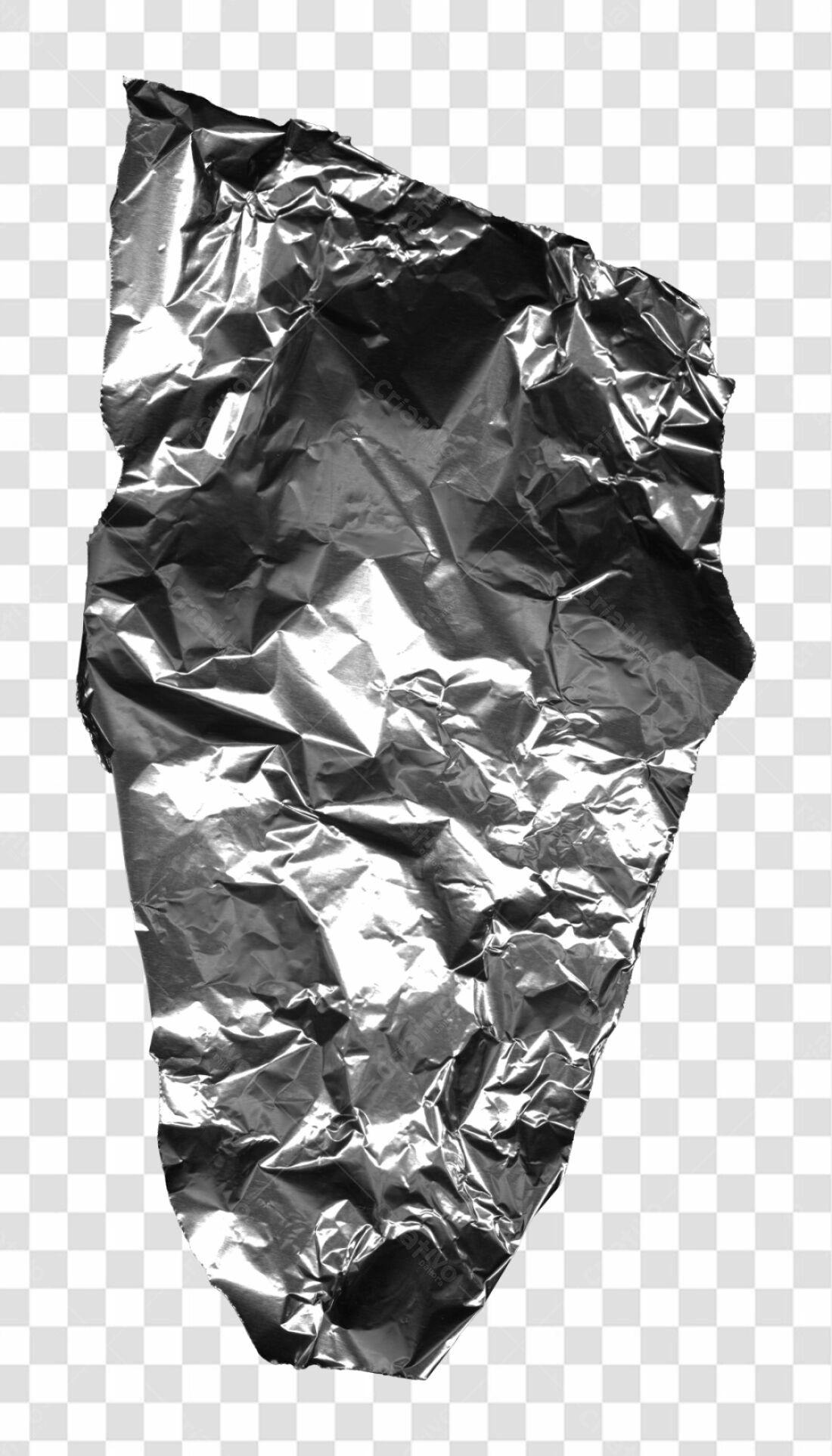 Textura de Papel Alumínio PNG com fundo transparente