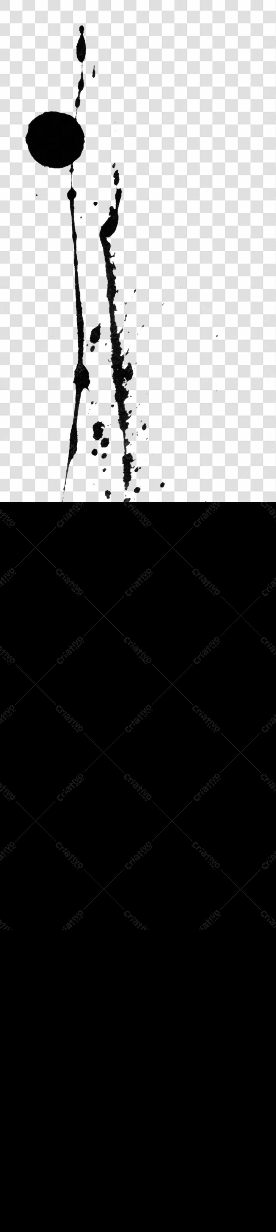Icone abstrato em preto PNG com fundo transparente