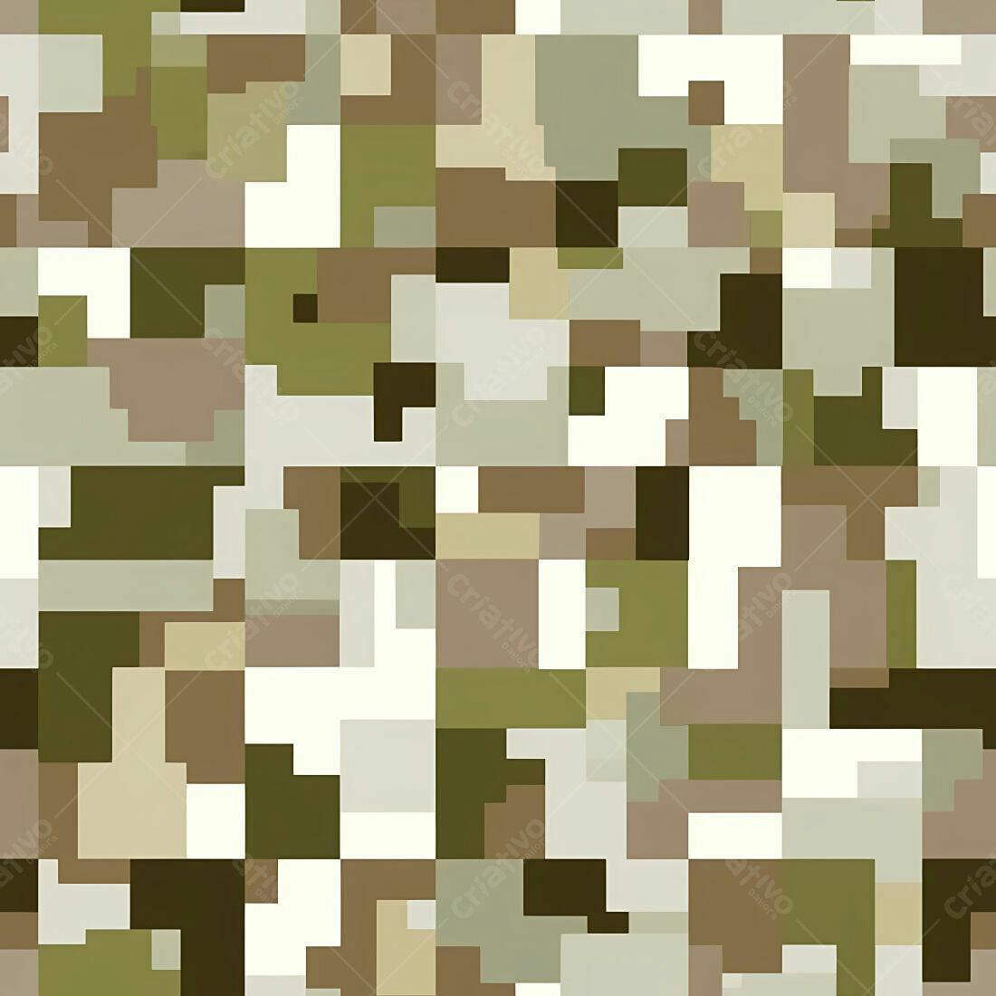 Textura Pixel Art Militar para Fundo