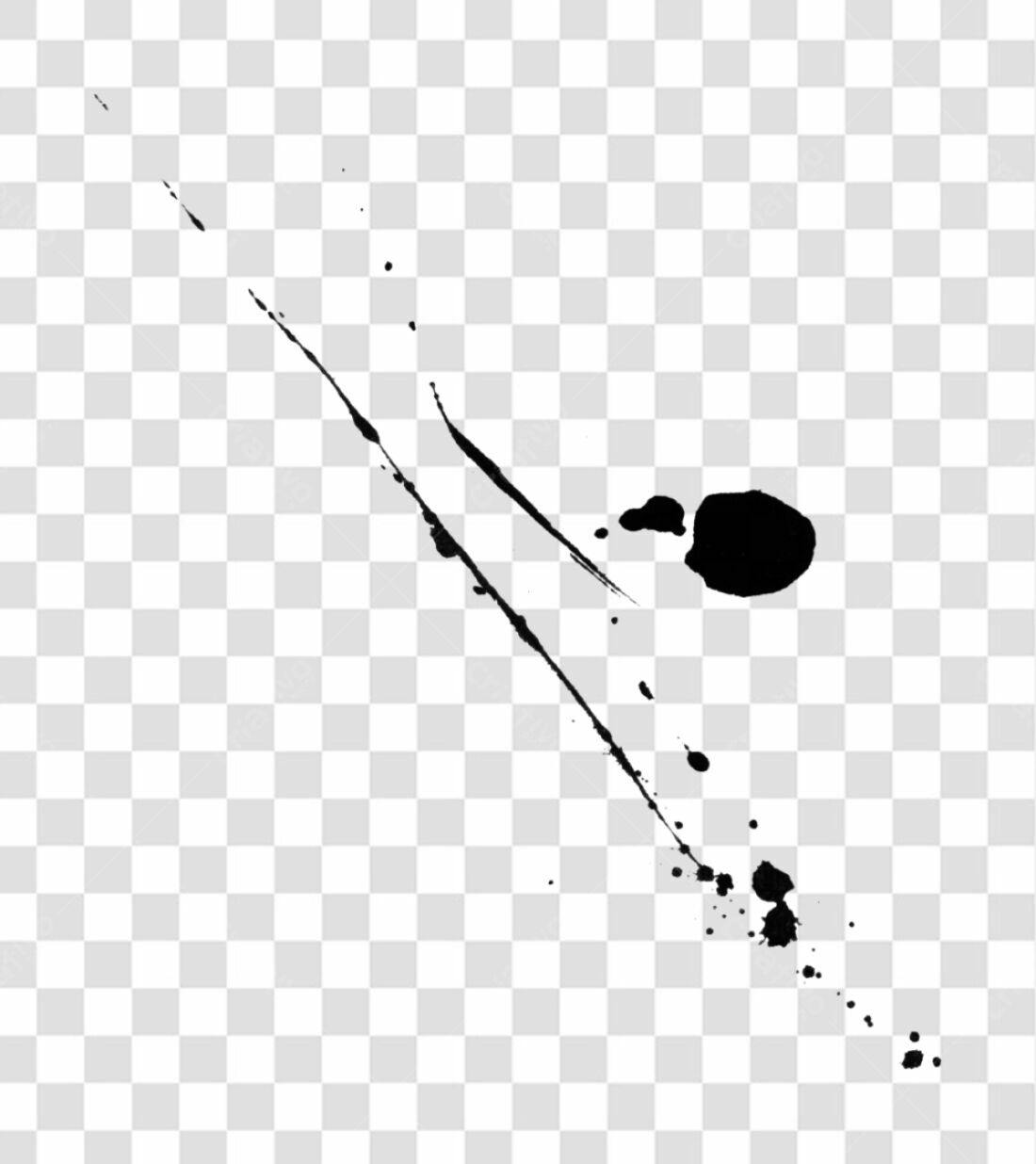 Icone respingos tinta PNG com fundo transparente