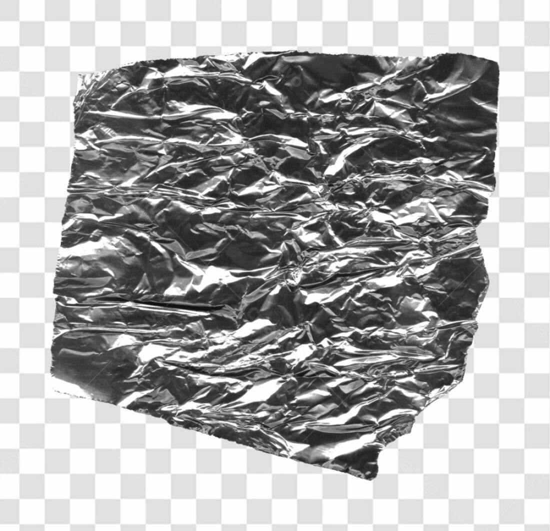 Textura de Papel Alumínio PNG com fundo transparente