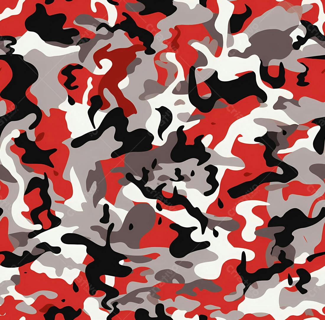Textura camuflagem vermelha para fundo