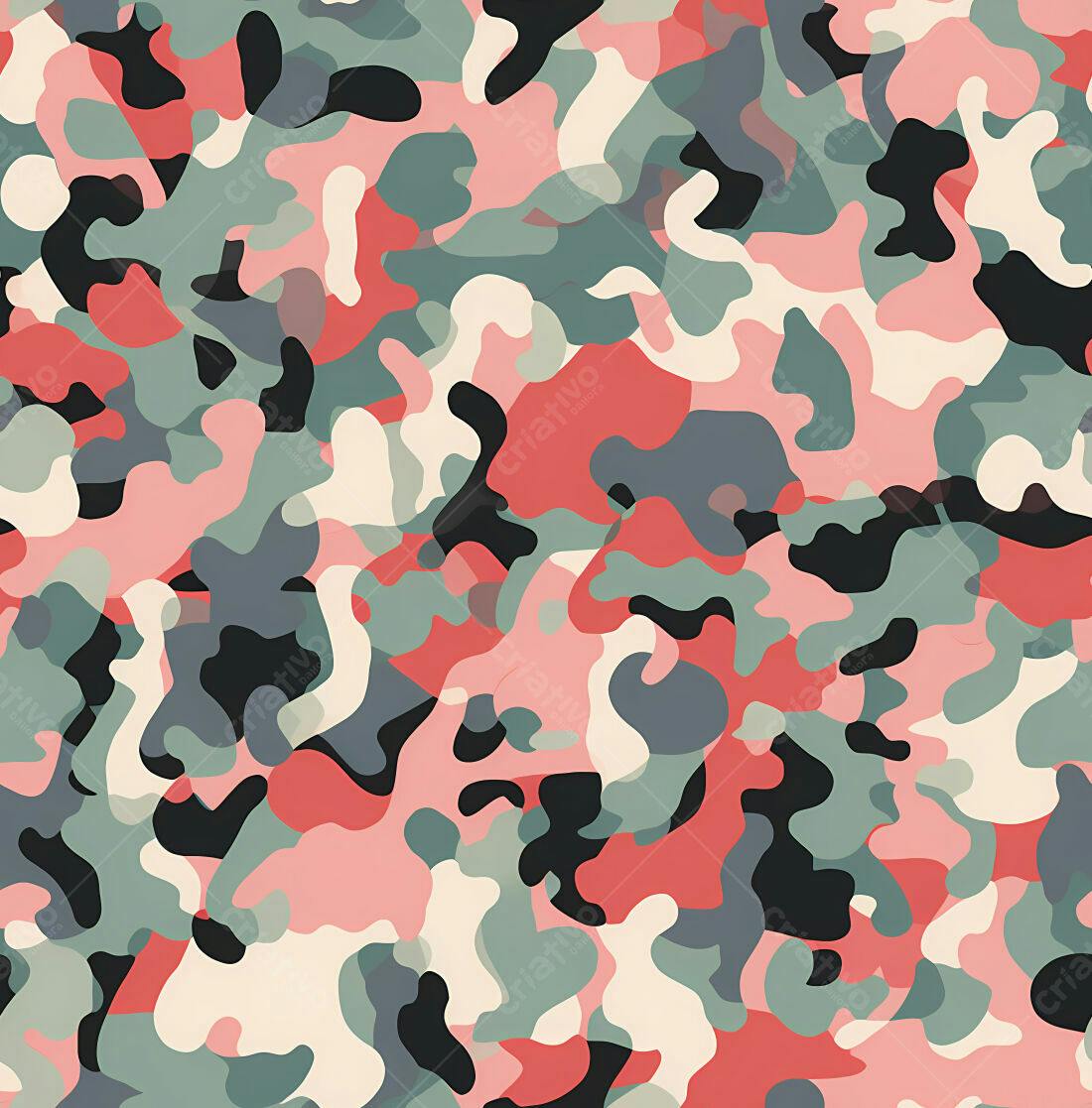 Textura camuflagem rosa e verde para fundo