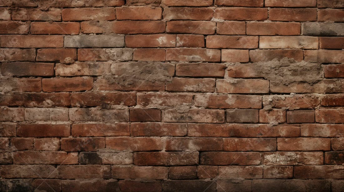 Textura tijolo rústico marrom para fundo
