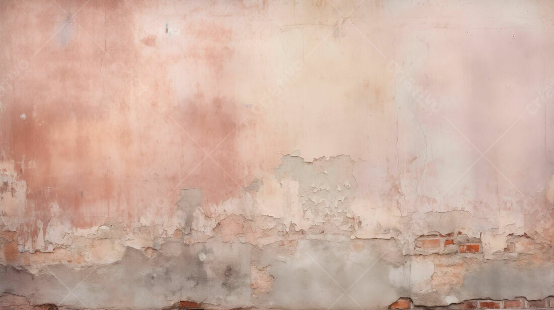 Textura parede descascada rosa para fundo