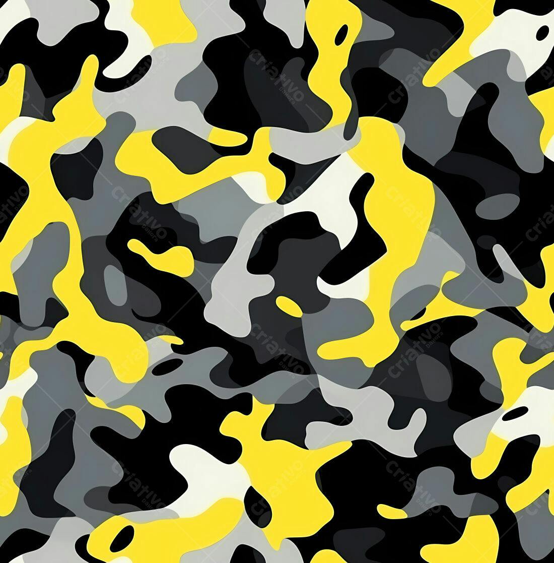 Textura camuflagem abstrata amarelo e cinza para fundo