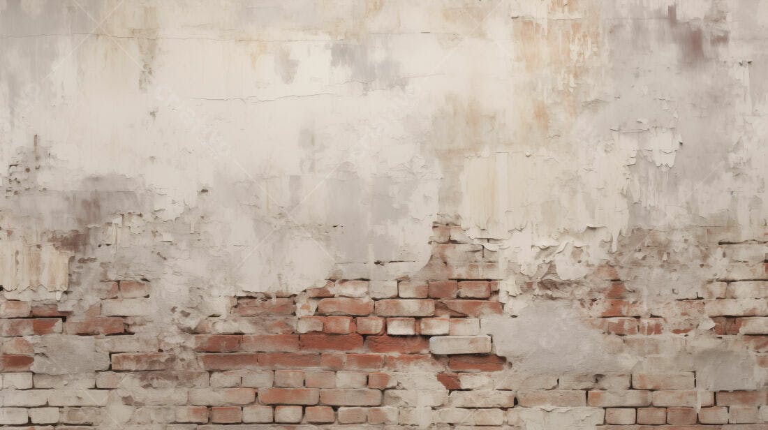 Textura parede tijolo descascado para fundo grunge