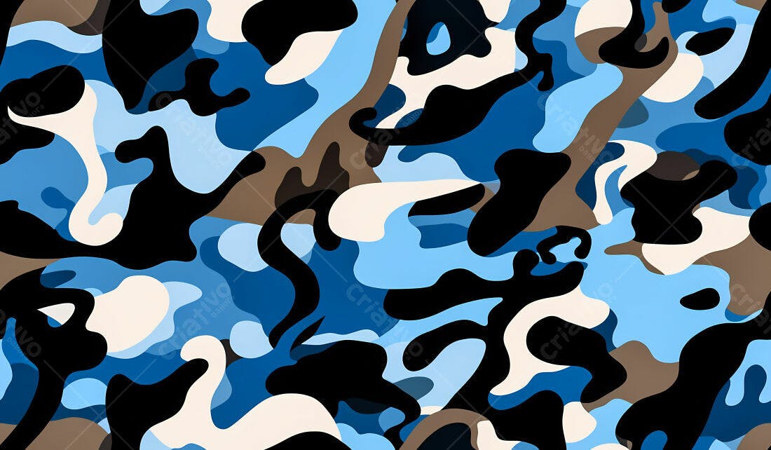 Textura camuflagem azul para fundo