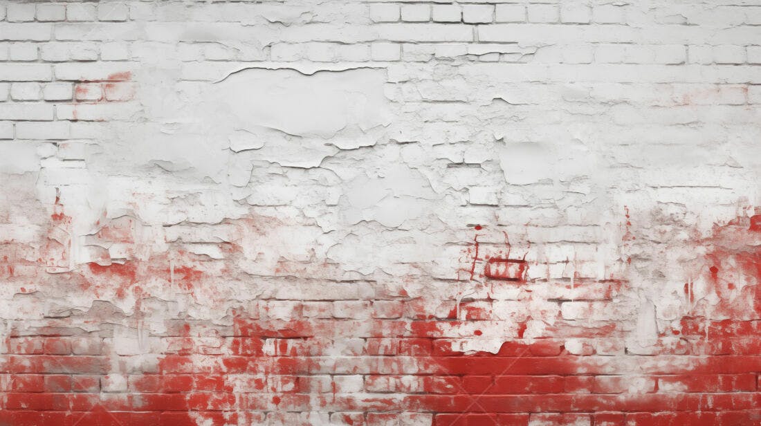 Textura tijolo vermelho descascado para fundo
