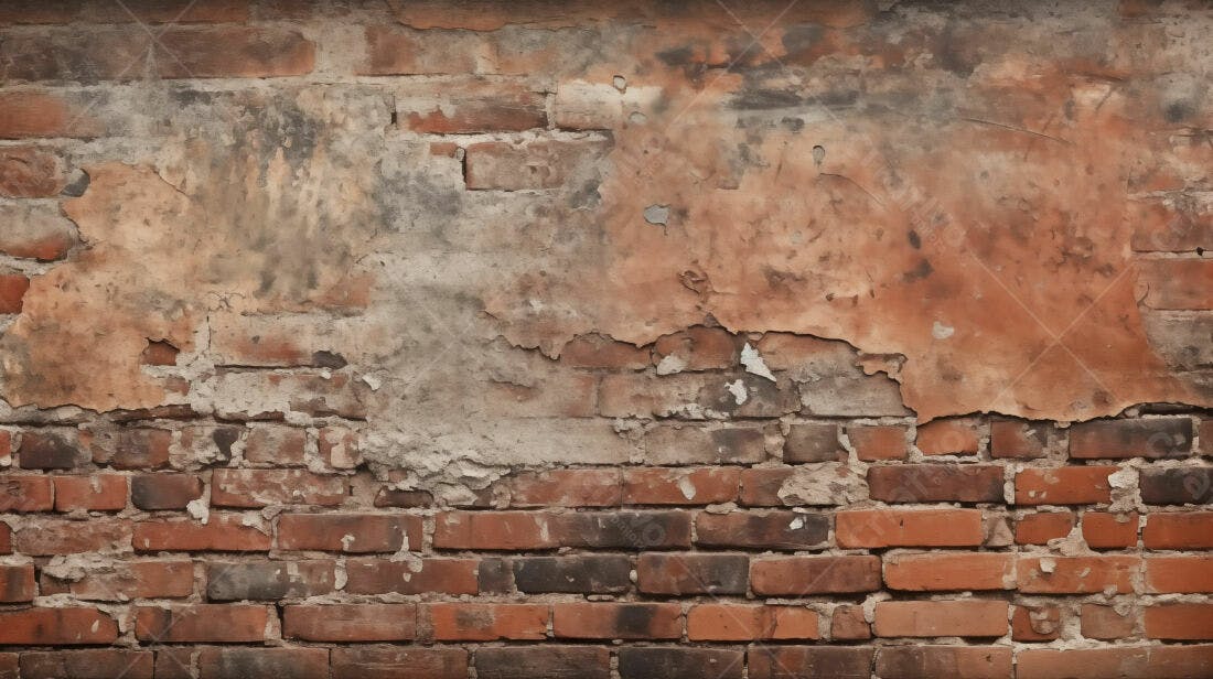 Textura tijolo velho descascado para fundo