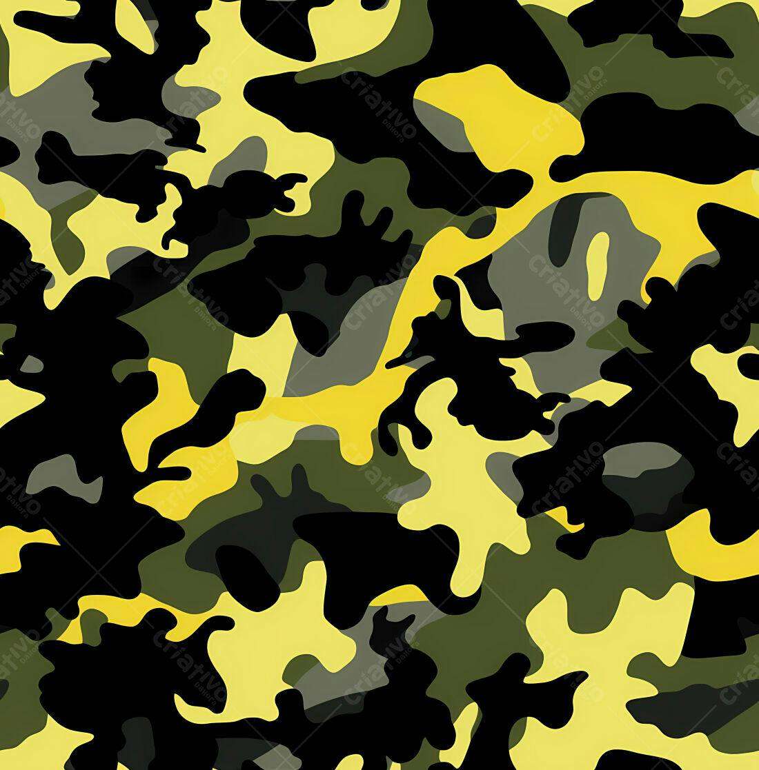 Textura camuflagem amarela e preta para fundo