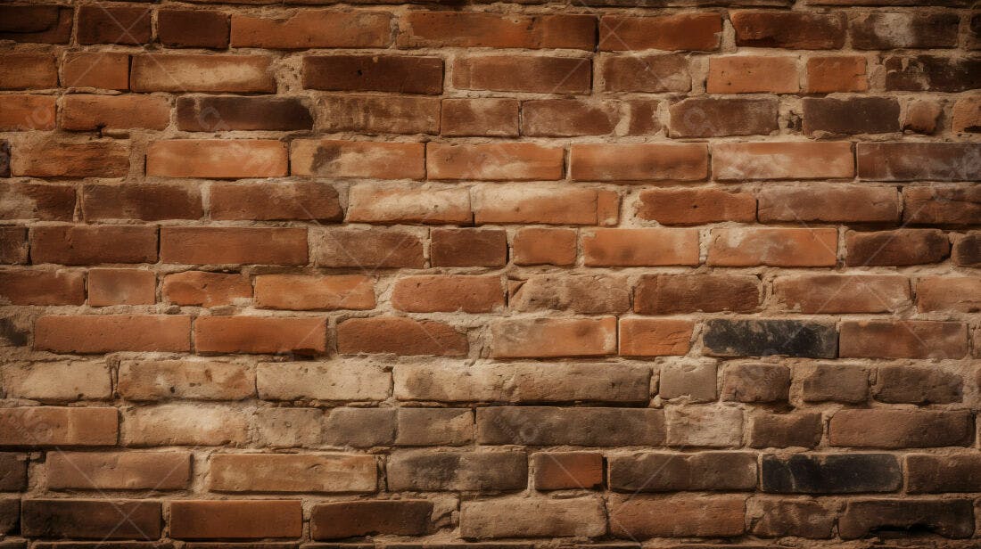 Textura tijolo rústico marrom para fundo