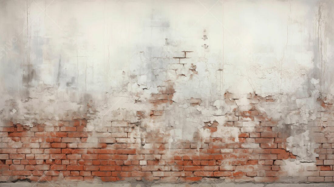 Textura tijolo descascado para fundo vintage