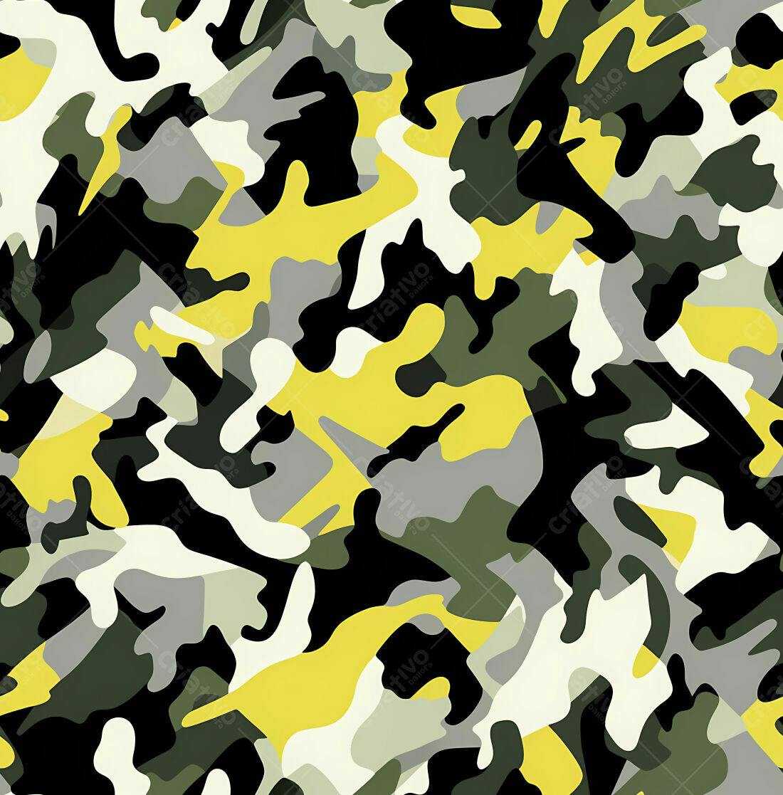 Textura camuflagem amarela e verde para fundo