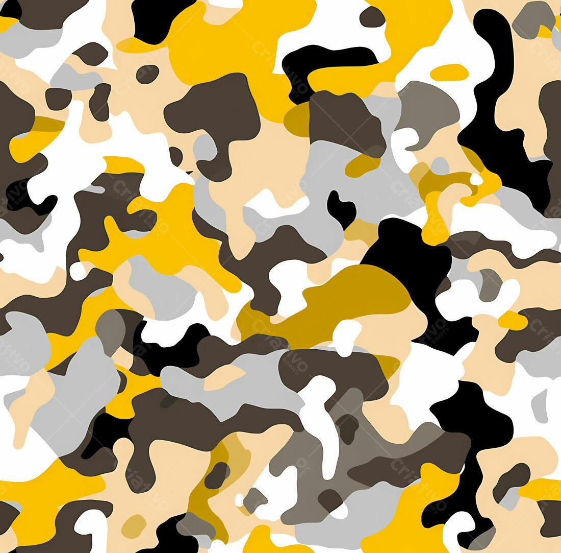 Textura camuflagem abstrata amarela para fundo