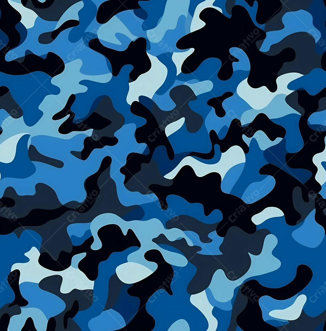Textura camuflagem azul para fundo