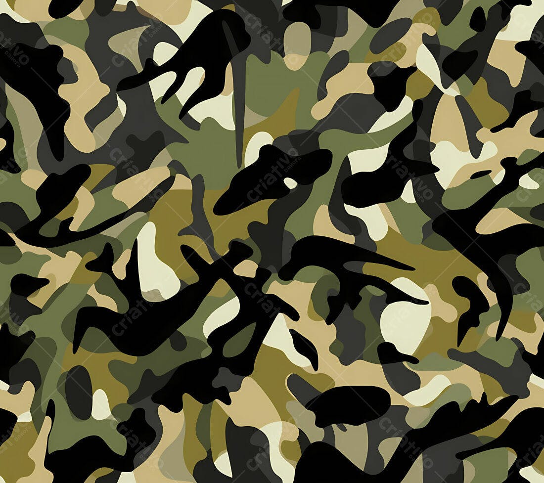 Textura camuflada verde e bege para fundo