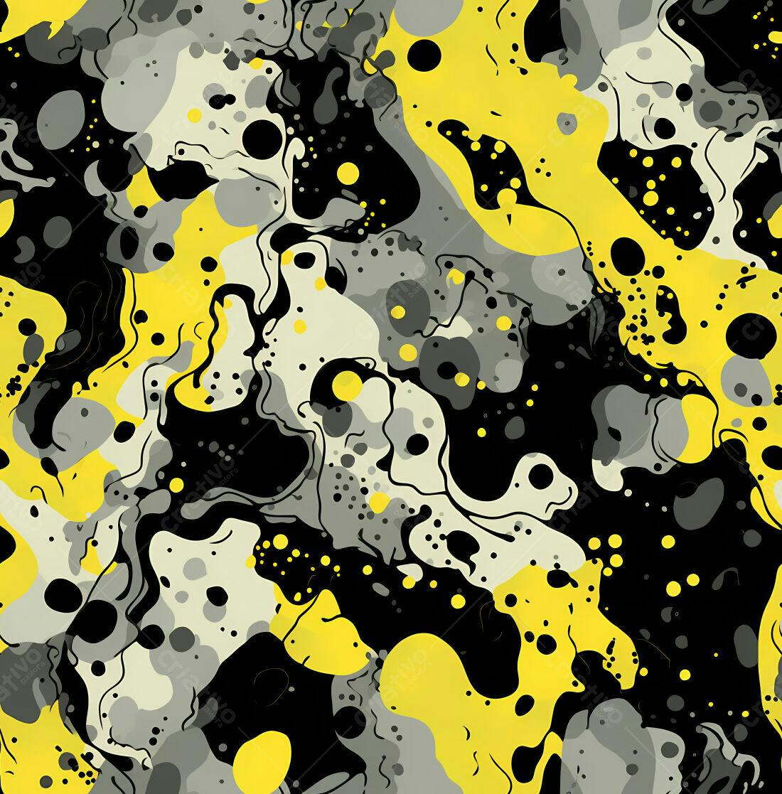 Textura Abstrata Moderna Amarelo e Cinza para Fundo