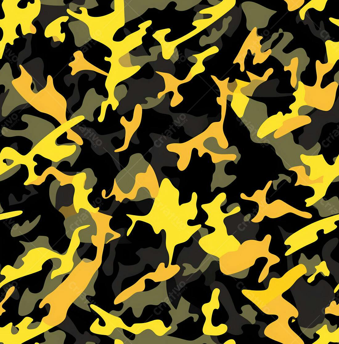 Textura camuflagem amarela e preta para fundo