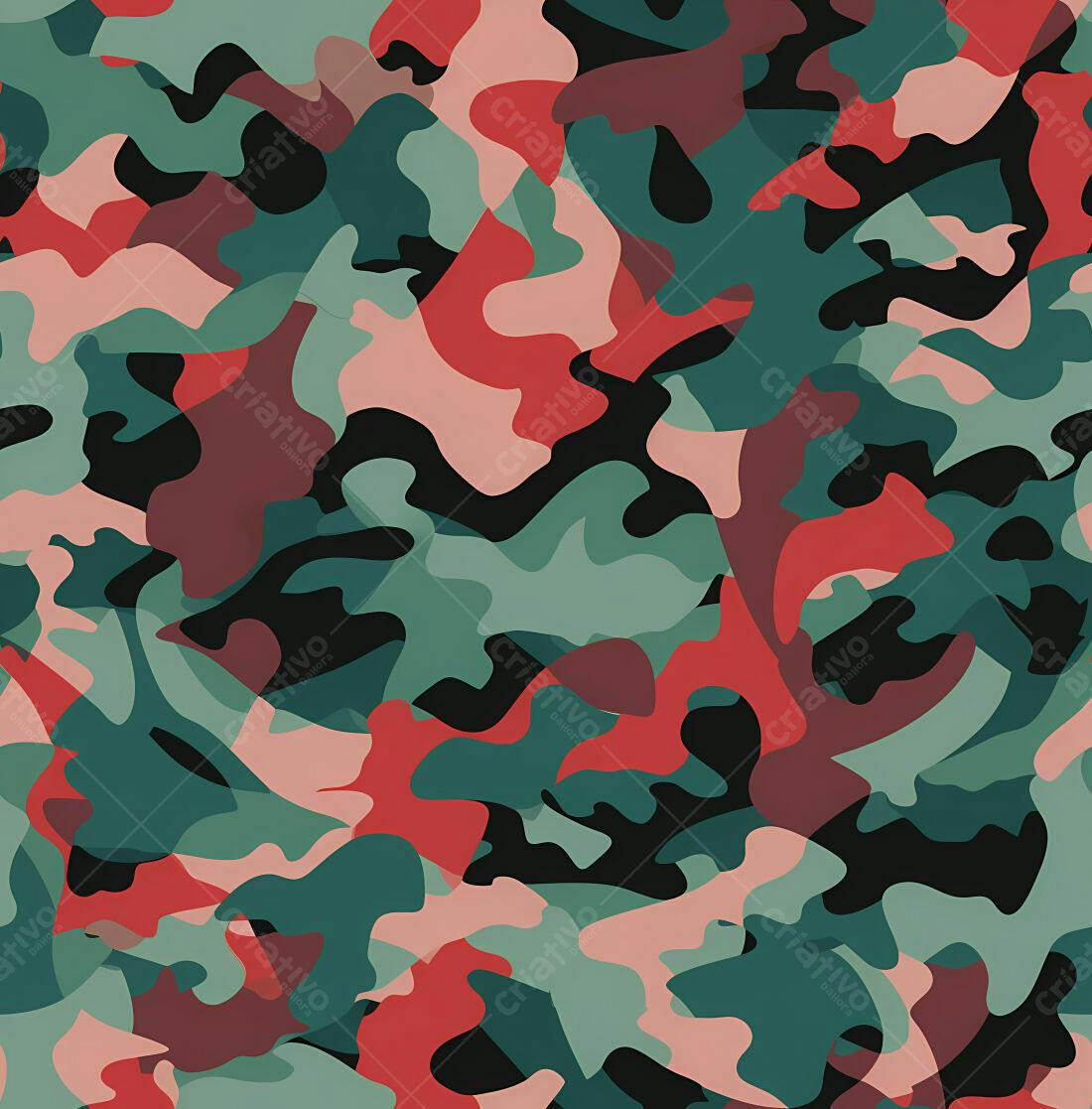 Textura camuflada rosa e verde para fundo