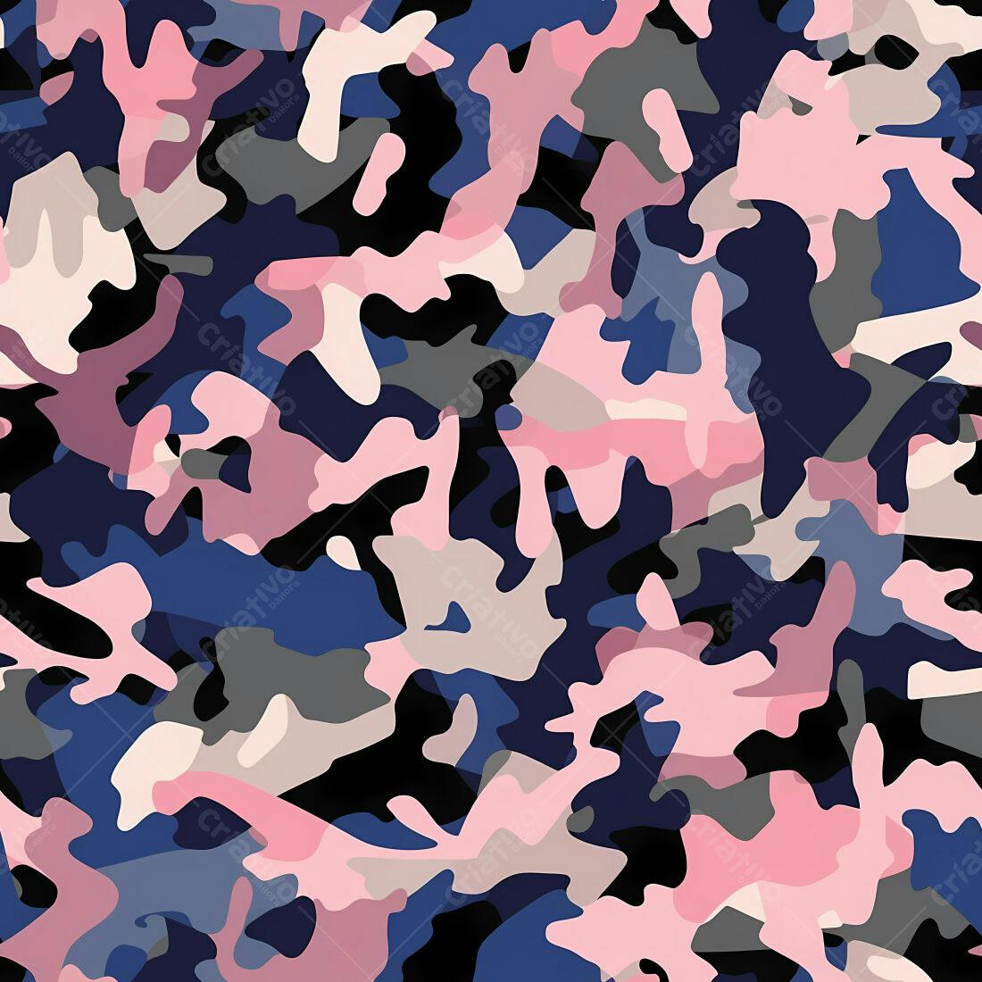 Textura camuflada rosa e azul para fundo