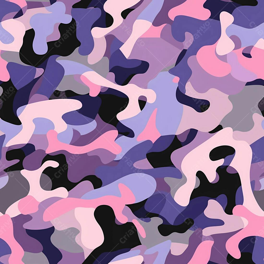 Textura camuflagem rosa e roxa para fundo