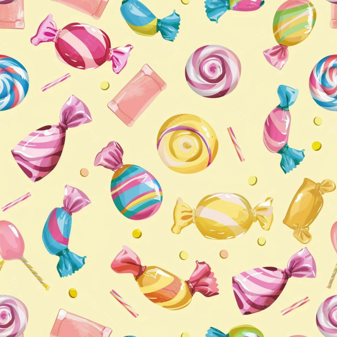 Textura Doces Coloridos para Fundo