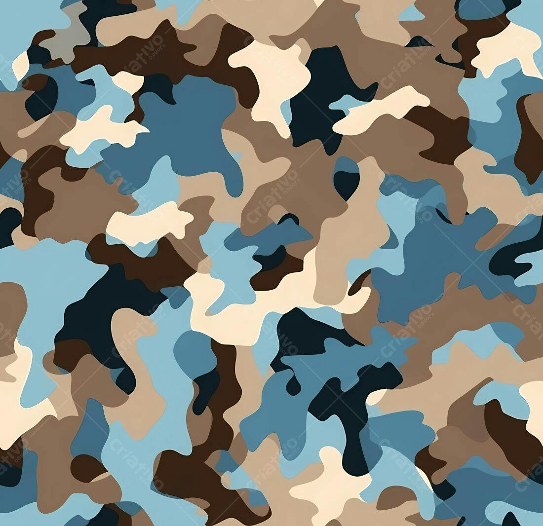 Textura camuflagem azul e bege para fundo