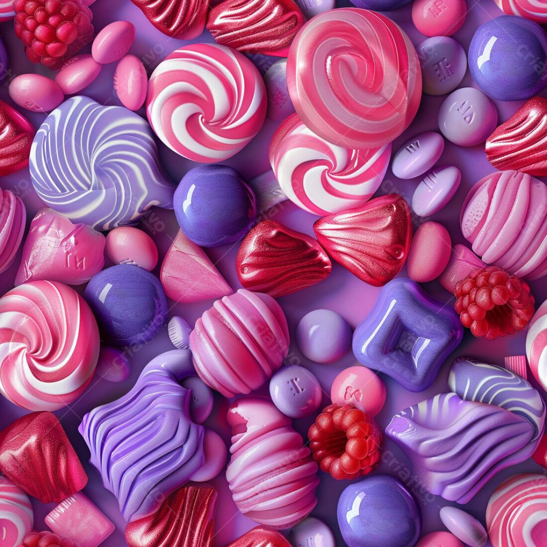 Textura Doces Rosa e Lilás para Fundo