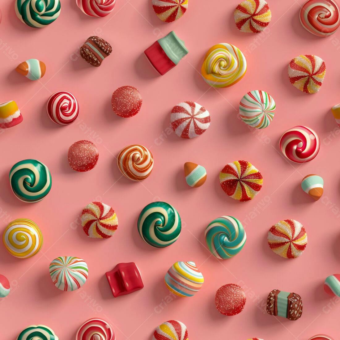 Textura Doces Coloridos para Fundo