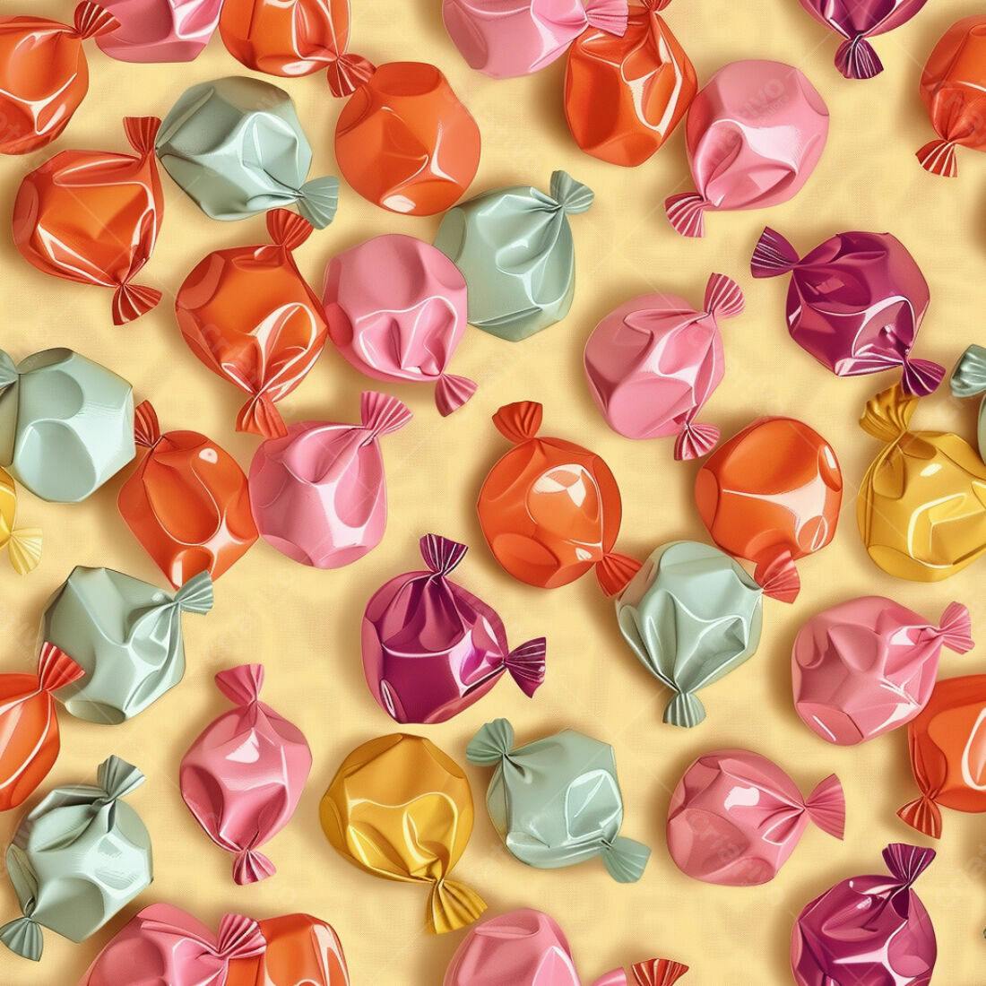 Textura Doces Coloridos para Fundo