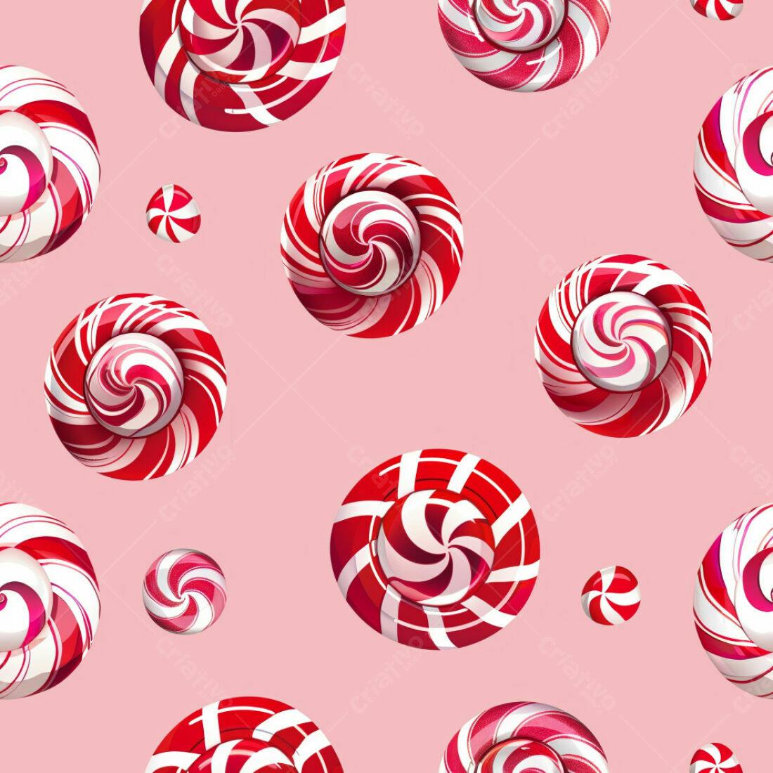 Textura Doces Vermelhos e Brancos para Fundo